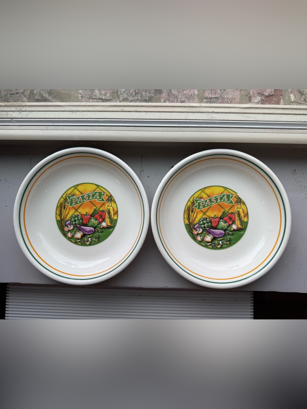Vintage Himark individual pasta bowls - Set of 2,